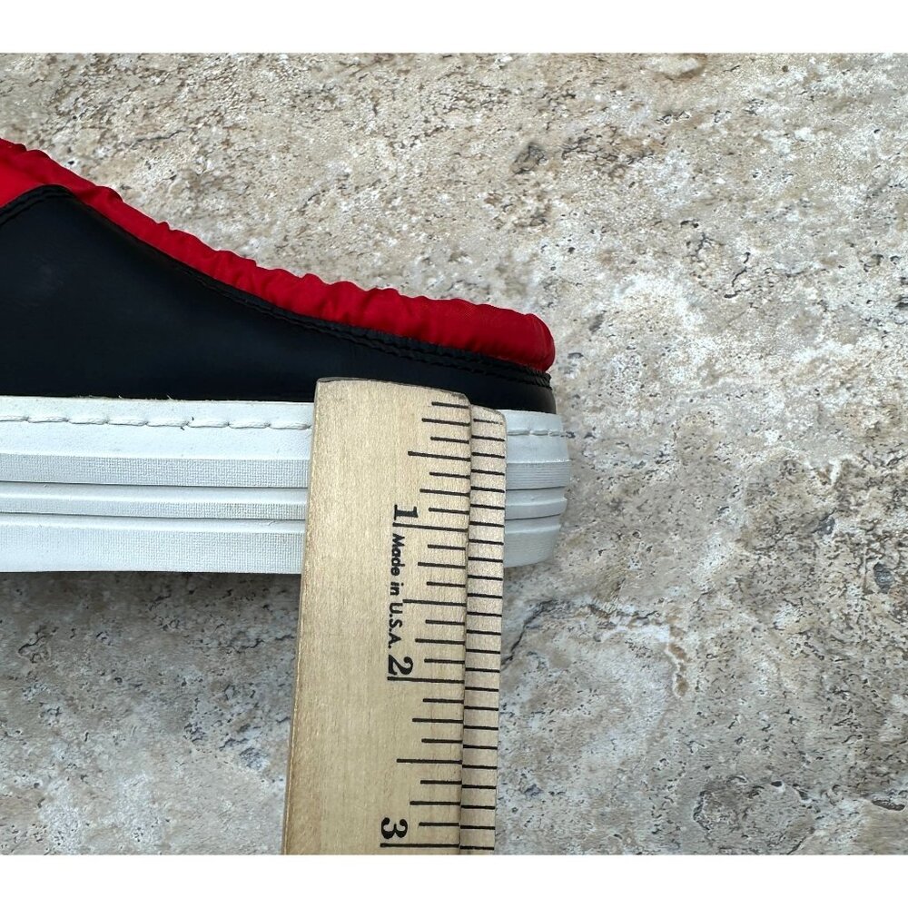 Ross Snow Red Puffer Scuff Mule Shoes Womens Slides Wool Lined Size US 8 - Picture 9 of 9